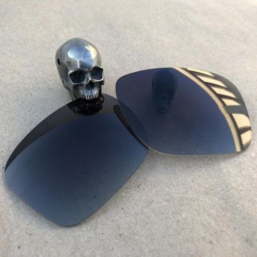 Firtox True Polarized Enhanced Replacement Lenses for-Oakley Big Taco OO9173 Sunglass (Lens Only)-Grey Gradient