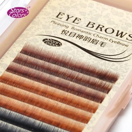 Eyebrows 6mm length 0.10mm thickness 3 differnet Colors Beauty Makeup Tools Eyebrow