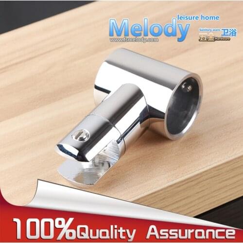 K10 Shower screen bathroom pipe top holder fitting Bracket 25mm SUS304 Chrome