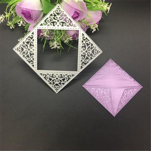 Metal cutting dies flower square Scrapbook card paper craft home decoration embossing stencil cutter