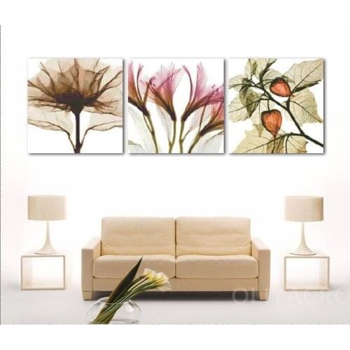 11CT Printed Fabric and silk thread Cross Stitch Kit Triplet Romantic Purple Pink Gray Flower