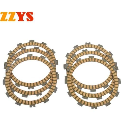 6pcs Motorcycle Paper Clutch Friction Plate Kit For Kawasaki ZXR400 ZX400L ZXR ZX 400 ZX400 1991-2002 Z200 KZ200A KZ200 Z KZ 200
