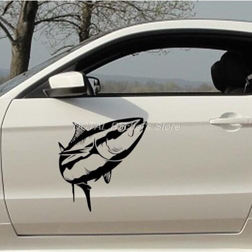 Tuna Fish Car Sticker Decal Boat Yacht Door Window Trunk Helmet for Volkswagen VW Vinyl Mural decor