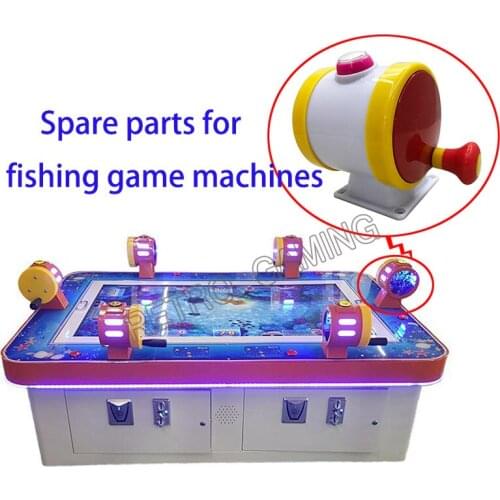 Whole sale 10pcs/lot fishing joystick rocker with button for DIY Arcade fishing game machine Replacement and Spare parts