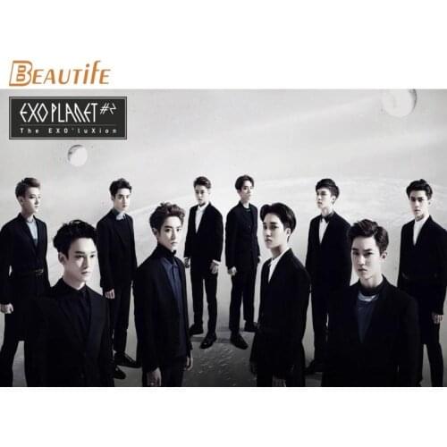 Custom exo Cloth Silk Fabric poster Home Decoration Wall Art New Cloth Silk Fabric wall poster print