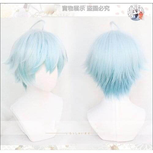 Game Genshin Impact Chongyun Cosplay Wig Chong Yu Anime Heat Resistant Synthetic Wigs + Wig Cap
