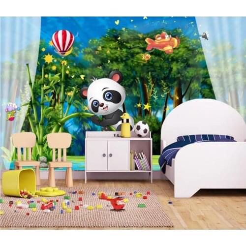 Custom photo wallpaper 3d wallpaper for walls 3 d Forest childrens room kids room cartoon background wall painting wall papers