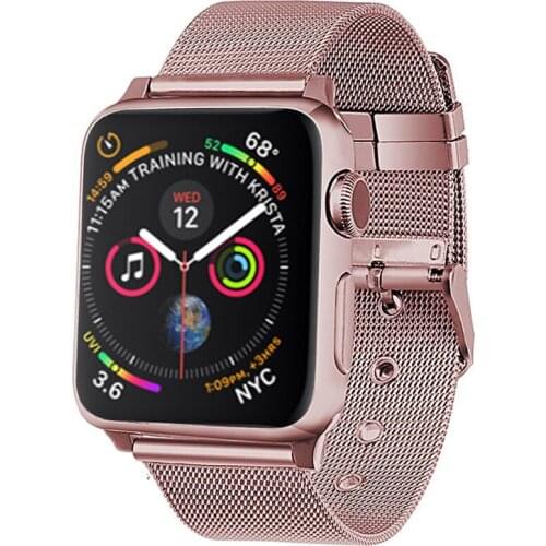 Milanese strap for Apple watch band 44mm 40mm iWatch band 42mm 38mm Stainless steel belt bracelet for Apple watch 6 5 4 3 2 1 se