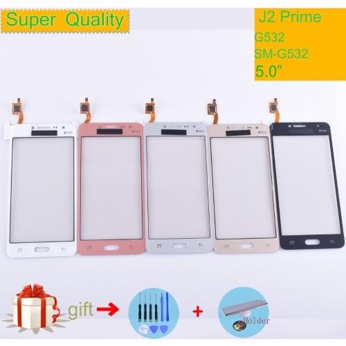 G532 TouchScreen For Samsung Galaxy J2 Prime G532 SM-G532 Touch Screen Digitizer Panel Sensor Front Glass Outer Lens NO LCD
