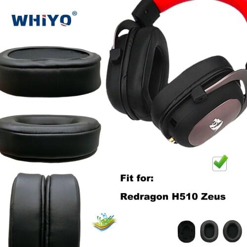 Replacement Ear Pads for Redragon H510 H 510 H-510 Zeus Headset Parts Leather Cushion Velvet Earmuff Headset Sleeve Cover