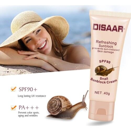 Disaar Snails Sunscreen Protetor Whitening Solar Uv Radiation Sunscreen Body Cream Oil-control SPF50+ Moisturizing Sun Screen