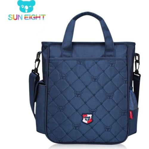SUN EIGHT Zipper School bags Unisex Study Handbag School Bag Kid Messenger Bags Children Travel Bolsa
