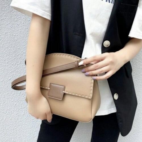 Women Shoulder New Fashion Messenger Bag High Quality Split Leather Crossbody Bags Ladies Casual Sling Packing Flaps Satchels