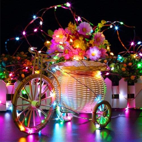 LED Fairy String Lights 1M 2M Christmas Garland Lights Waterproof Mini Indoor Room Decor Wedding Home New Year Light Decoration