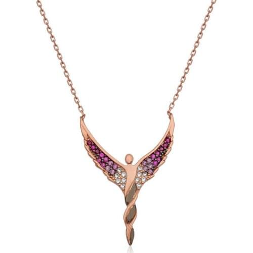 Tevuli 925 Sterling Silver Wing Angel Lady Necklace