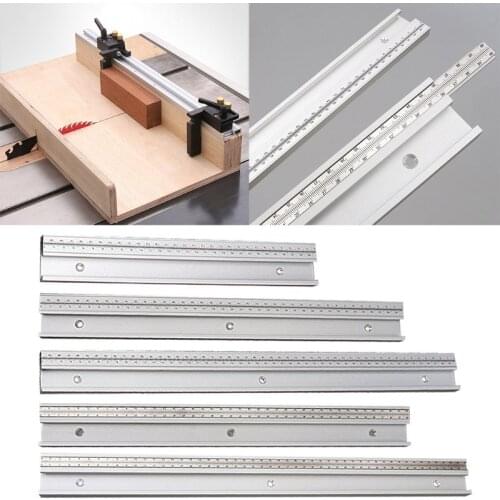 45 Type T Track with Scale Gauge T-tracks Slot Miter Track DIY Table Saw Workbench Woodworking Tool