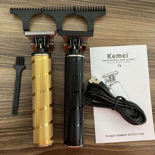 Kemei hair trimmer KM-T9 rechargeable hair clipper oilhead haircut machine portable size
