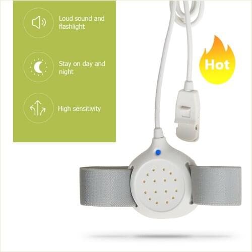 Convenient Professional Arm Wear Bedwetting Sensor Alarm For Baby Toddler Children Potty Training Sleeping Enuresis 2018 Newest