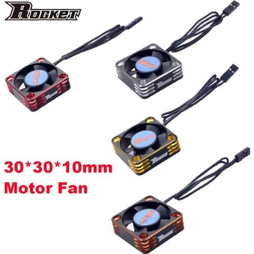 Rocket Motor Cooling fan 30mm Aluminum fan rotates at 28000rpm 7.4V for HSP Tamiya 1/10 1/8 1/12 RC car 540 550 motor fan