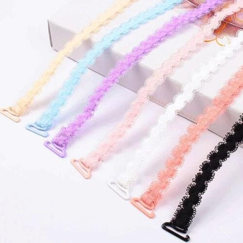 1 Pair Shoulder Straps Womens Bra Straps Wide Hook Fashion Embroidery Intimates Accessories Lace Underwear Straps