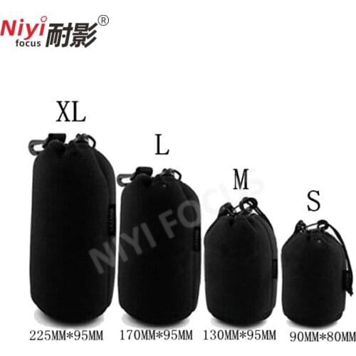 1pcs Soft Shockproof Protective Camera Lens Bag Pouch Cover for SONY Nikon Canon Fuji Olympus LENS Bag