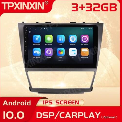 2 Din Carplay Android Radio Receiver Multimedia Stereo For Toyota Camry 2006 2007 2008 2009 2010 2011 GPS IPS Recorder Head Unit