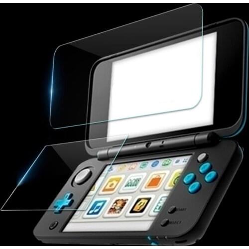 2in1 Top Bottom Ultra Clear Protective Film Surface Guard Cover for nintendo New 2DS XL 2DS LL LCD Screen Protector Skin P82A