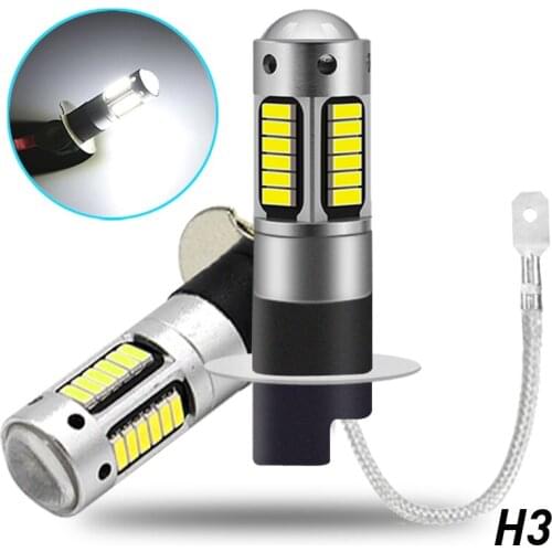 2X H1 H3 Fog Light H27 880 881 For Hyundai Tucson 2017 Creta Kona IX35 Kia Rio 3 4 K2 K5 KX5 Led Light for Car DRL Lamp Bulb 12v