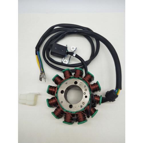A641Motorcycle Generator Stator Coil Assembly For CG125 12 Pole 160W 250W 5 Wires Stator Coil Generator Spare Parts