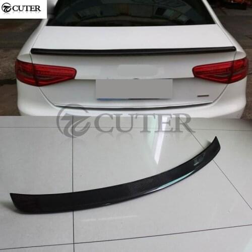 A4 B9 Carbon Fiber Car Rear Spoiler Wings For Audi A4 B9 body kit 13-16
