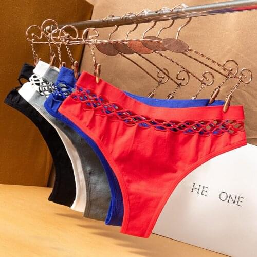 Seamless Sexy High-elastic Mesh Thong Womens Panties Hip-lifting Mid-waist Ladies Sexy Underwear