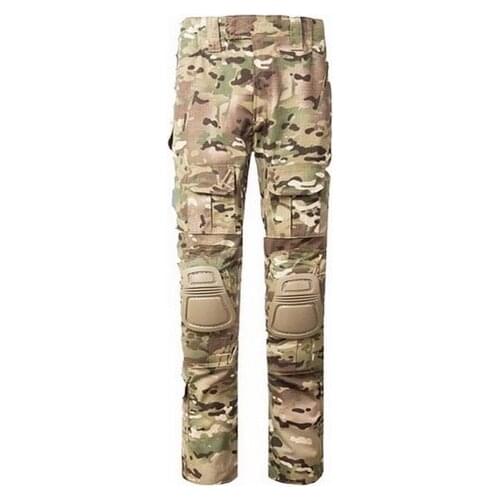 Multicam Camouflage Military Tactical Pants Army Uniform Trouser Hiking Pants Paintball Combat Cargo Pants With Knee Pads