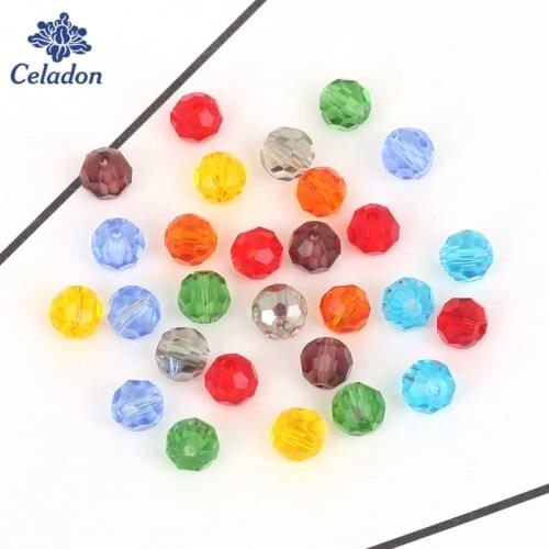 100pcs Multi-color 4mm Bicone Crystal Glass Beads Austria Crystal Beads Loose Spacer Beads Charm for DIY Bracelet Jewelry Making