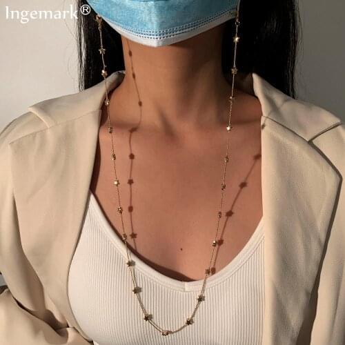 Women Glasses Face Mask Chains Necklace Tassel Star Strap Non-slip Eyeglass Rope Holder Cord Neck Sunglass Strap Eyewear Jewelry