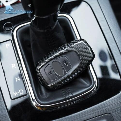 Airspeed Carbon Fiber Car Remote Key Cover Key Shell Key Case Accessories for Subaru Legacy XV Forester Outback Car-Styling