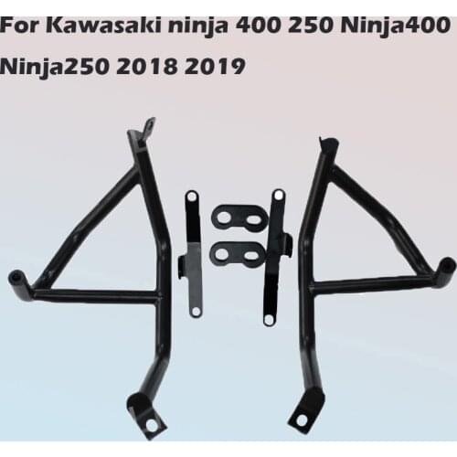 For Kawasaki ninja 400 250 Ninja400 Ninja250 2018 2019 Black Engine Guard Crash Bars Bumper protector Accessories