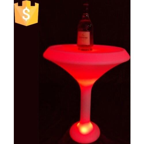Hotel columna LED Bar Table lumineuse Glow in the dark Party Decorations Lumineux interieur Table Free Shipping 4pcs/Lot