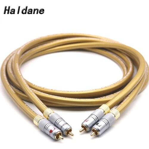 Haldane Pair HIFI Cardas HEXLINK GOLDEN 5C Audio Cable Nakamichi RCA Interconnect Cable for Amplifier CD DVD player Speaker