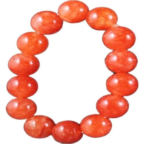 Chinese natural green jade bracelet with beautiful jade beads bangle