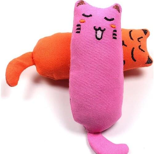 Cat Grinding Catnip Toys Funny Interactive Plush Cat Toy Pet Kitten Chewing Toy Claws Thumb Bite Cat mint For Cats Teeth toys