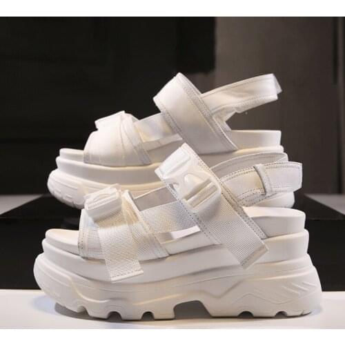 Summer new style European thick-soled sandals trend increasing thick-soled sandals all-match womens sports sandals