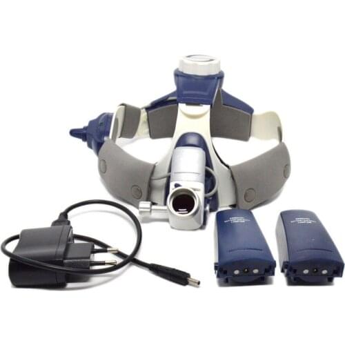 Aluminium Box Freely Medical Headlight 5W LED Dental Surgical Head Lamp Focus Light 2 Rechargeable Battery