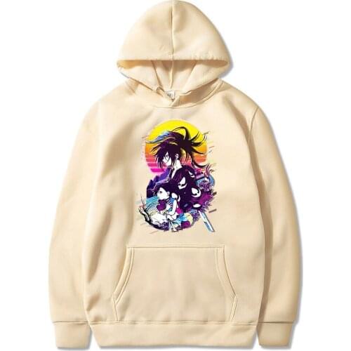 Fashion Anime Dororo Hyakkimaru Japan Cartoon Men Women Hoodies Harajuku Winter Warm Casual Punk Style Oversized Sweatshirt Top