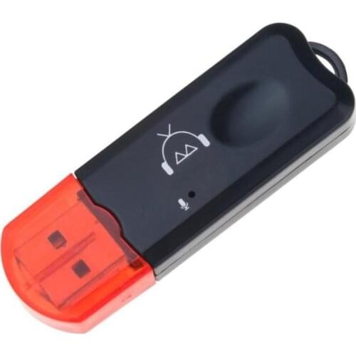 Fashion Mini Wireless Bluetooth Car Kit Hands 3.5mm Jack Audio Receiver Adapter Red Blue Color Can Choose