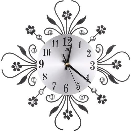 Retro Style Wall Clock, 3D DIY Sticker Clock Sunburst Starburst Home Decorative