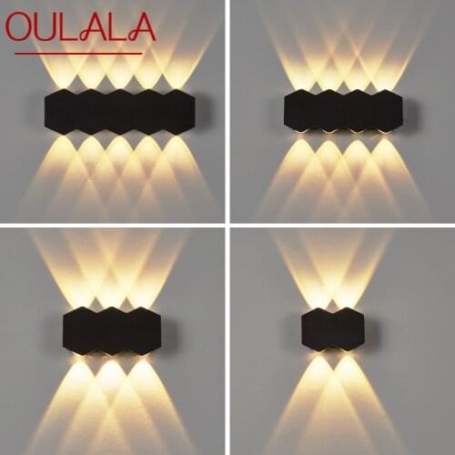 OULALA Wall Light Fixture Creative Modern Outdoor Waterproof Sconces Lamp Decorative For Home Corridor