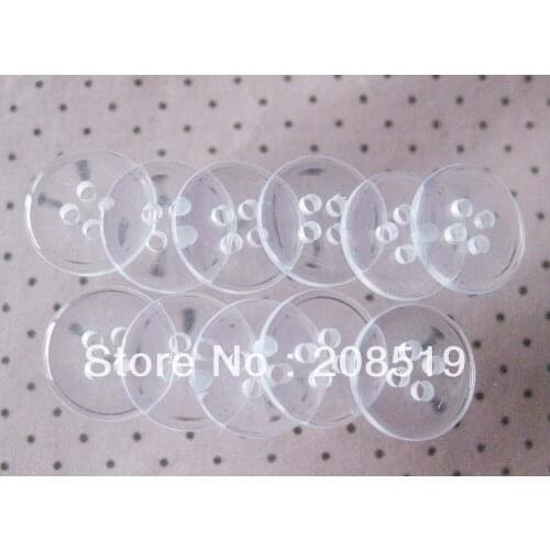NB0053 Transparent shirt buttons 15mm 4 holes resin buttons 400pcs clothes accessories