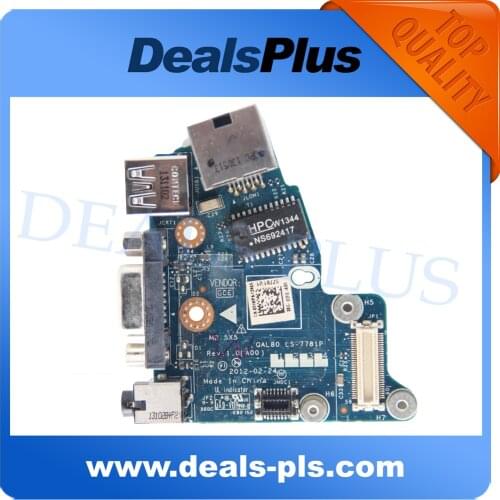 Laptop USB VGA Audio Ethernet Modem Board For Dell Latitude E6430 CN-051WP9 051WP9 51WP9 QAL80 LS-7781P