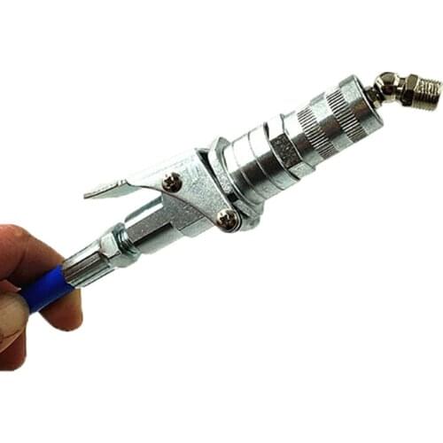 New Grease Gun Coupler Lock Quick On Like Air Chuck Fit SAE&Metric Zerk Fitting Tool High Quality
