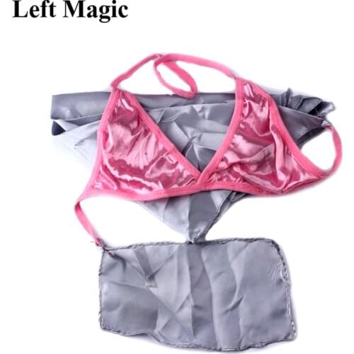 Baffling Bra Silk Scarf Underwear Brassiere Magic Tricks scarf silk to panty Stage Props Accessories Gimmick Comedy G8017